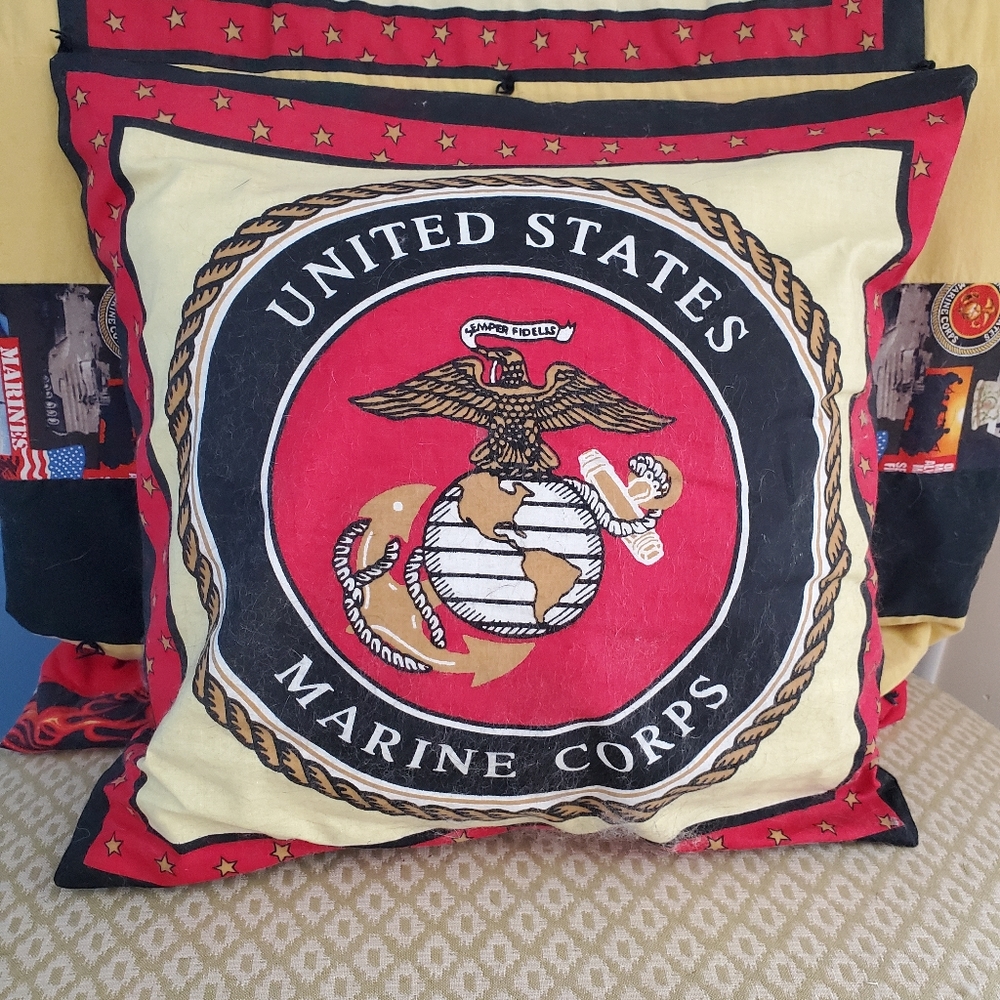 USMC Homemade Marine Corp Pillow
